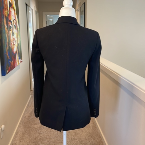 J crew classic wool blend black blazer two button front - Picture 11 of 12